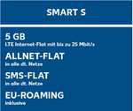16 Wochen Mobilfunk (5GB/28 Tage Internet, Allnet-Flat + SMS-Flat in alle dt. Netze) Prepaid im Telekom-Netz für 9,99 EUR
