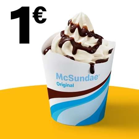 McSundae (inkl. Soße nach Wahl) für 1€ | McDonald's Bundesweit