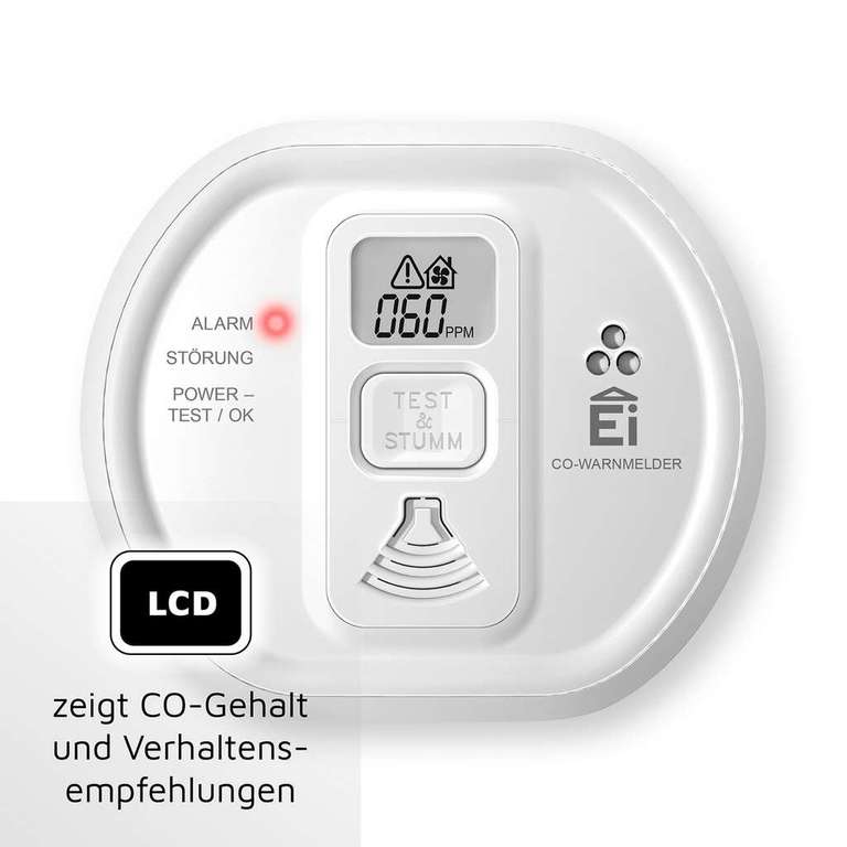 (Toom Click & Collect) Ei Electronics Rauchwarnmelder Ei650 (oder auch CO-Warnmelder Ei208D für 32,99 €)