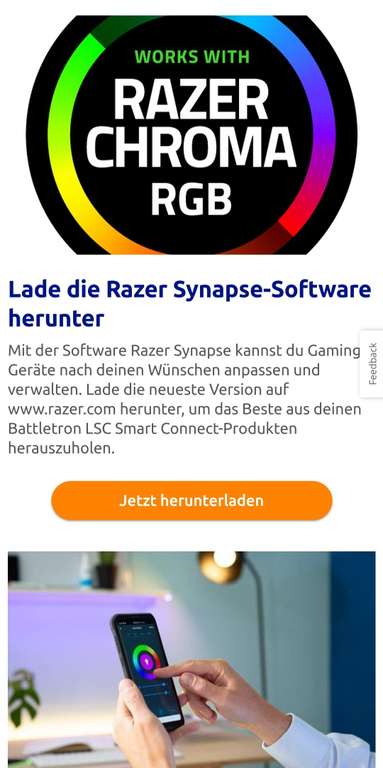 Action/Lokal] Battletron LSC Smart Connect LED RGB Gaming Zubehör Razer  Chroma / Synapse