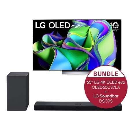 65'' LG 4K OLED evo TV C3 & LG Dolby Atmos Soundbar DSC9S für effektiv 1544,10€ (Neukunden/Unidays)