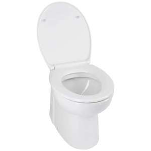 [Hagebau] Stand-WC-Komplettset »waterGenie«, mit integrierter Kleinhebeanlage, Tiefspüler, weiß, mit Spülrand
