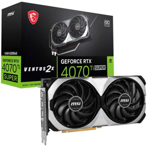 MSI GeForce RTX 4070 Ti Super Ventus 2X OC 16G für 824,99 bei Zahlung mit Klarna
