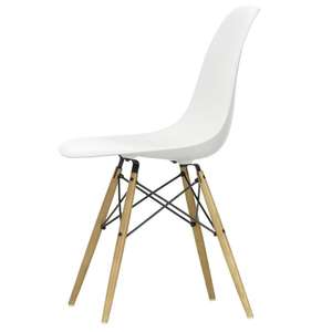 Vitra Eames Plastic Side Chair DSW, Esche - Weiß/Honigfarben