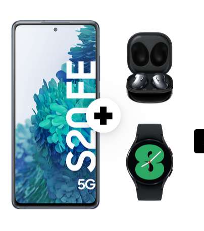 O2 Young: Samsung Galaxy S20 FE 5G + Buds Live + Galaxy Watch4 im O2 Grow Allnet/SMS Flat 40GB 4G/5G für 19,99€/Monat, 29€ ZZG 30€ Shoop