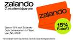 209° - [PayPal] -15% auf Zalando Gutschein / Guthaben 50-100€ (wieder da)