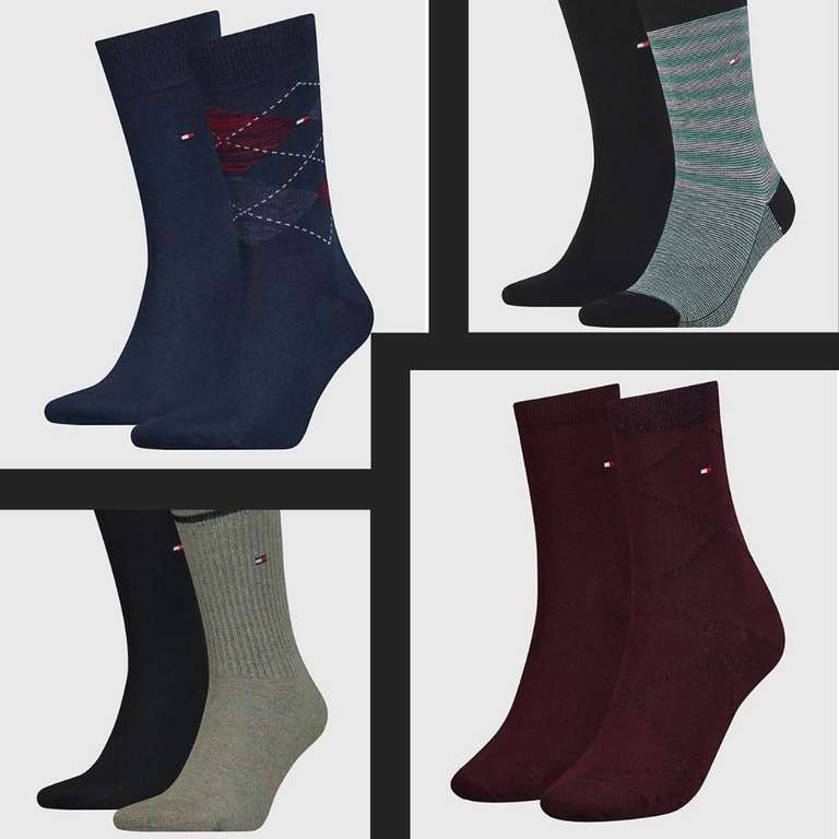 Tommy Hilfiger: Sommer Sale, verschiedene 2er-Pack Socken für 7 € + GRATIS Versand, z.B. aus Space-Dye Garn (Gr. 39 - 42 // 43 - 46)