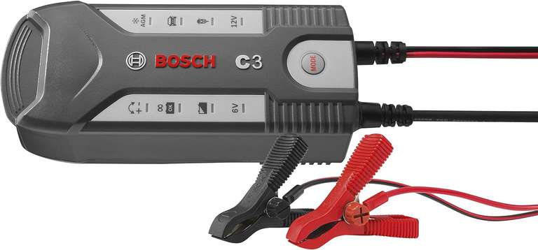 Bosch C3 - intelligentes und automatisches Batterieladegerät - 6V-12V / 3.8A (VGP 55,36€) (B-Ware)