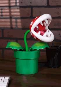 Paladone Piranha Plant LED Lampe 33cm mit flexiblen Kopf | Offiziell Lizenziertes Super Mario | USB-betrieben (Prime)