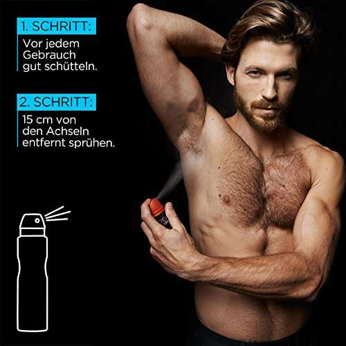 L'Oréal Men Expert Deo für Männer, 5-in-1 Deospray, Carbon Protect, 6 x 150 ml (Prime Spar-Abo)
