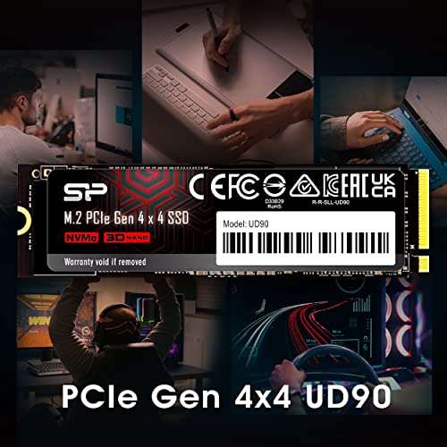 Silicon Power M.2 2280 PCIe 1TB SSD UD90 Gen4x4 NVMe 5.000/4.800 MB/s/ Bestpreis