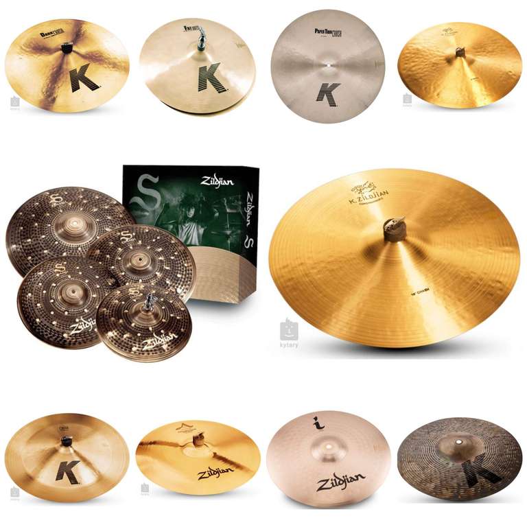 ZILDJIAN Schlagzeug Becken Sammeldeal (10), z.B. Zildjian S Series Dark Cymbal Set für 524€ [Kytary]
