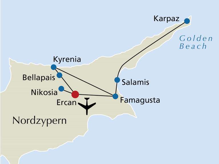 2 personen 15-tägige 5-Sterne-Reise Nordzypern, Flug, 14 Nächte, Doppelzimmer mit Frühstück (Feb. 2023 bis Mai 2024 buchbar) 398€ 1.