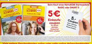 5€ Einkaufsgutschein gratis mit Nettokom Starterpaket