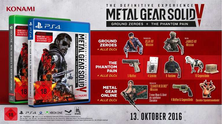 Metal Gear Solid 5: The Definitive Experience – PS4, 14,59€ at Amazon/OTTO Up