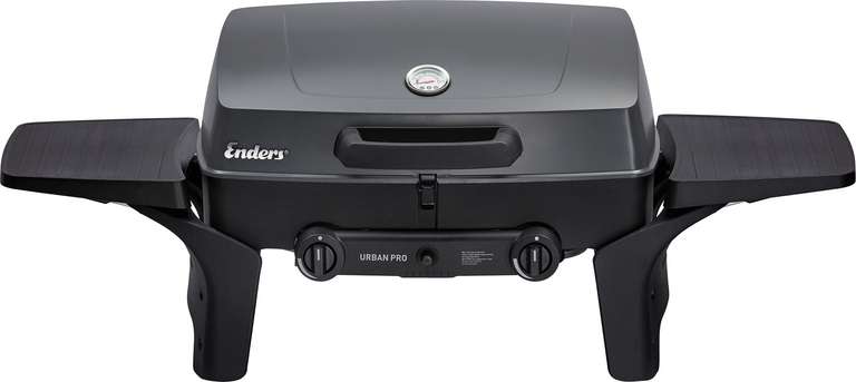 Enders Urban Pro Gasgrill 30 mbar, Caminggrill/Tischgrill, 2 Brenner, 4,4 kW, massiver, emaillierter Gussrost