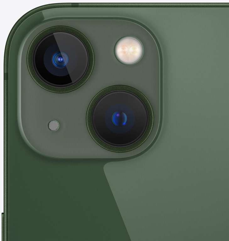 [Wie neu] Apple iPhone 13 4/128GB in grün | 6.1", 2532x1170, OLED | A15 Bionic | 12MP | 3240mAh | Lightning | MagSafe | Qi | IP68 | 173g