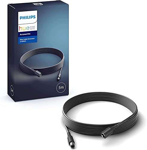 Philips Hue Play Verlängerungskabel 5m, für Hue Play Produktfamilie, flexible Nutzung für mehrere Play Bars (Prime/MM Saturn Abh)