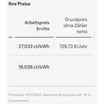 Eon Heizstrom Grundversorgung 27 Cent pro kWh