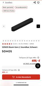 Sonos Beam Gen.2 Soundbar bei MediaMarkt