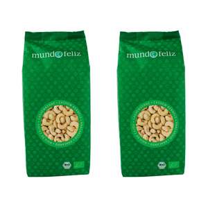 Prime! EU Organic: Mundo Feliz Ganze Cashew-Nüsse aus Bio-Anbau, 2 x 500g (Spar-Abo)