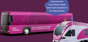 [Lokal Aachen/Maastricht] Mit AVV Easy Connect für nur 3 € nach Maastricht, als Abo Kunde für nur 1 € (einfache Fahrt)
