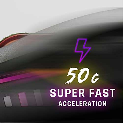 Snakebyte Ultra RGB Gaming Maus mit 16.8 Mio Farben, 16.000DPI, 5 programmierbare Tasten für 15,98€ (Amazon Prime)