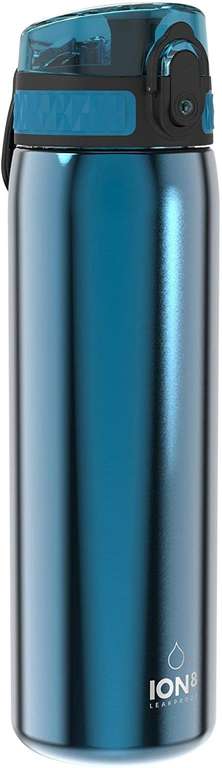 ion8 Trinkflasche | auslaufsicher, edelstahl, 600 ml | blau 8,86€ | türkis 9,01€ | lila 9,17€ (Prime)