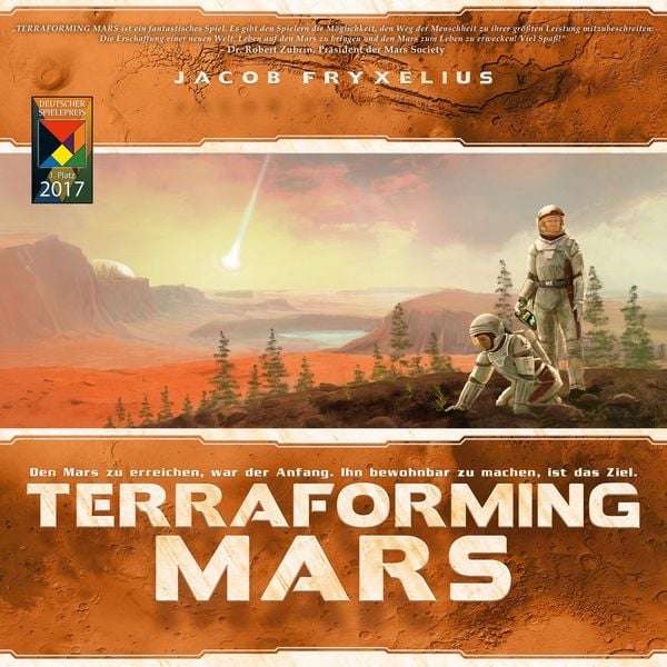 Brett- & Gesellschaftsspiel Terraforming Mars (BGG 8,4, für 1-5 Spieler, ca. 120min, nominiert zum Kennerspiel 2017)