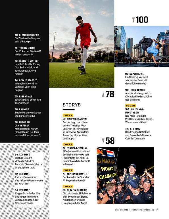 Sports Illustrated Abo (6 Ausgaben) für 39,40 € mit 35 € BestChoice- oder 40 € Zalando-Gutschein als Prämie