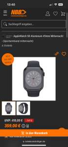 Apple Watch 8 (GPS) Aluminium 45mm Mitternacht - (Sportarmband mitternacht)