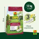 COMPO Rasendünger mit Unkrautvernichter - Rasendünger für das Frühjahr - 12 kg für 400 m²
