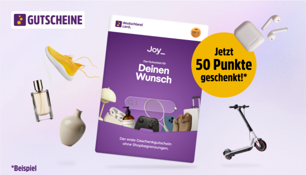 [Deutschlandcard] Joy_ Gutschein mit 5% on top sichern