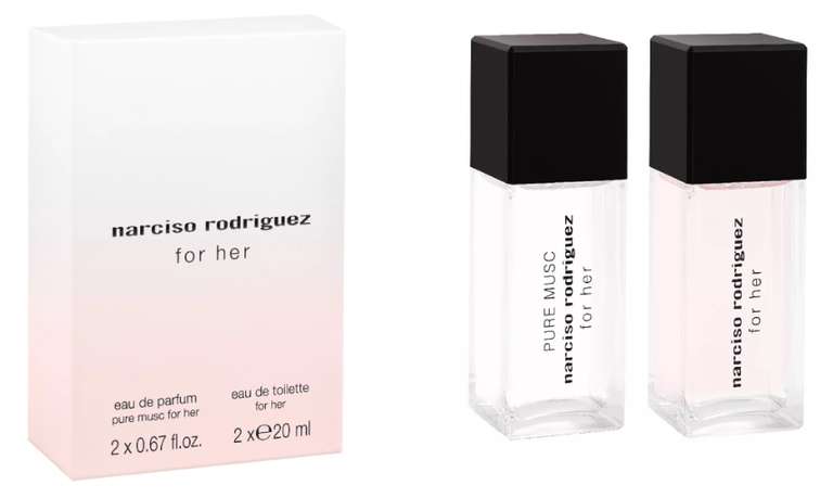 Narciso Rodriguez Mini Duo Pure Musc & for her je 20 ML Eau de Parfum für 16,80 durch GLAMOUR-Jahresabo