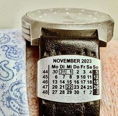 Uhrenarmbandkalender - Monatskalender 2024 für Armbanduhren