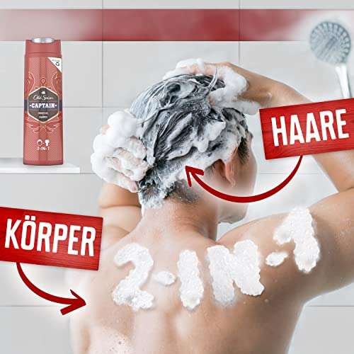 [Prime] Old Spice Captain Duschgel und Shampoo (6 x 250 ml) für 7,60€ (personalisiert)