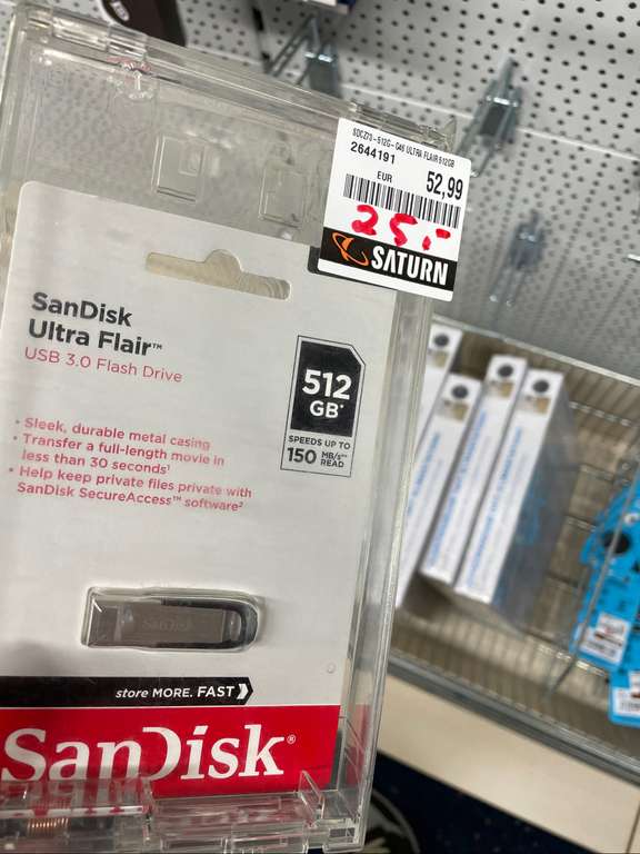 [Lokal Neckarsulm] Sandisk Ultra Flair 3.0 USB 512 GB