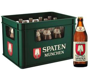 SPATEN Münchner Hell Flaschenbier, MEHRWEG im Kasten, Helles Bier aus München (20 x 0.5 l) (Prime Spar-Abo)