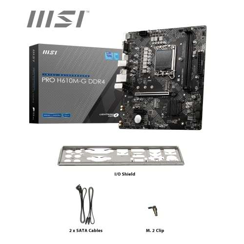MSI PRO H610M-G DDR4 - Motherboard - micro ATX - LGA1700-Sockel - H610 Chipsatz - USB 3.2 Gen 1