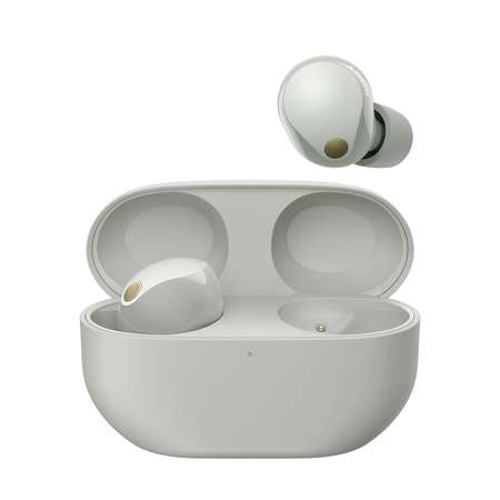Sony In-Ear Kopfhörer WF-1000X M5 silber (Headset-Funktion, Bluetooth, kabellos,noise cancelling (NC), Dynamic Driver X)