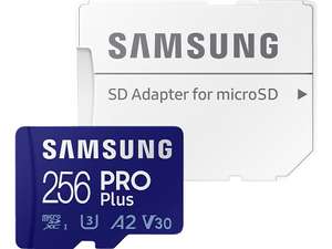 SAMSUNG Pro Plus 256GB (2021) MicroSD Speicherkarte, 160 MB/s UHS-I SD Speed Class 10 U3 V30 Application Performance Class A2