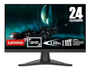Lenovo G24qe-20 Gaming-Monitor 24", WQHD, IPS, 100/110Hz OC, 300cd/m², 99% sRGB, AMD FreeSync, 1xHDMI 2.0, 1xDP 1.2 für 149€ (Amazon & NBB)