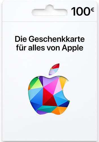 [Amazon] Apple Gift Card/Geschenkkarte für mindestens 100€ kaufen + 15€ Amazon Aktionsguthaben geschenkt