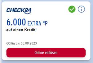 Payback & CHECK24 6.000 Punkte (60€ Cashback) für einen Kredit, Optimum 1000€, 12 Monate 1,89% = 41,10 € Gewinn