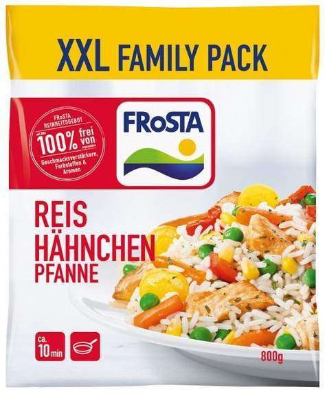 FRoSTA XXL Family Pack 800g (Nudel Hähnchen Pfanne, Reis-Hähnchen-Pfanne, Tortellini Rahmspinat) [Norma]