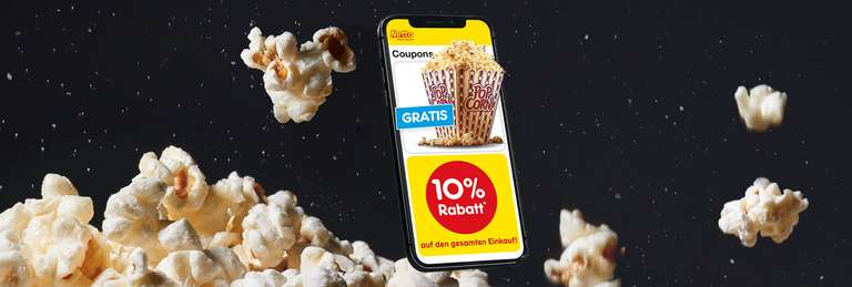 [Bayern] Gratis Popcorn Cinemaxx durch Netto App + 10 % Rabatt in Netto Markt