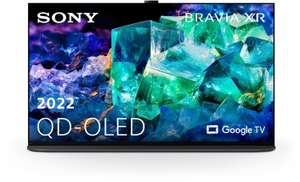 Sony XR-55A95K Fernseher (55", UHD, QD-OLED, 120Hz, Dolby Vision, ~970nits, 2x Triple Tuner, 2x HDMI 2.1 & 2.0, DTS, Google TV)
