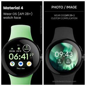 Photo Complication for Wear OS + Material 4: Wear OS watch face [WearOS Watchface][Google Play Store]