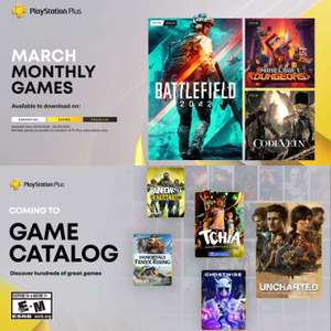Playstation Plus März: Battlefield 2042 (PS4/PS5), Minecraft Dungeons (PS4) & Code Vein (PS4) | PS+ Extra/Premium u.a. Tchia