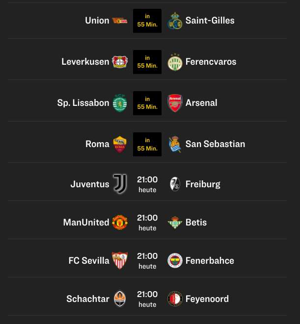 [9.03] Alle Spiele der Europa League kostenlos schauen - u.a. Union, Leverkusen, Freiburg, United, Arsenal (teilw. ohne VPN) + ECL